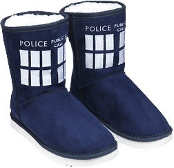 Doctor Who - Tardis Boot Type Ladies Size 8 Slippers