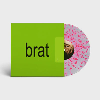 Charli XCX - Brat Indie Exclusive Clear & Pink Coloured Vinyl LP
