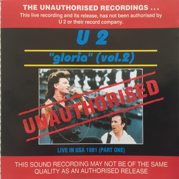U2 – "Gloria" (Vol. 2) Unauthorised CD