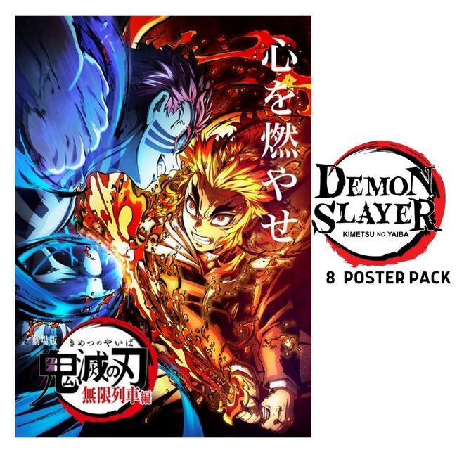 Demon Slayer - Pack Of 8 Different Designs 42 x 30cm  Poster Set