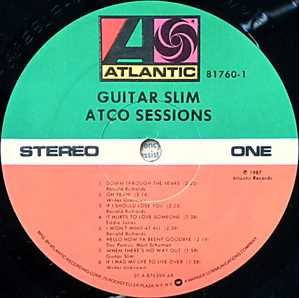 Guitar Slim – Atco Sessions Vinyl LP (Used)