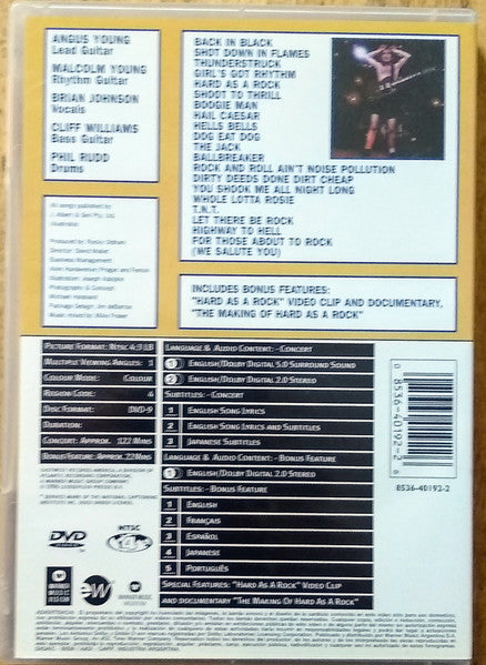 AC/DC – No Bull (Live - Plaza De Toros, Madrid) DVD