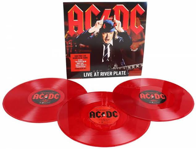 AC/DC - Live At River Plate Red Translucent Coloured Vinyl 3LP