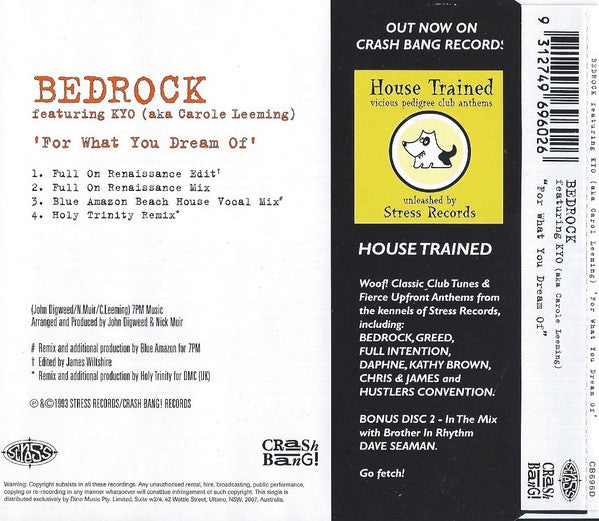 Bedrock Featuring KYO - For What You Dream Of 4 Track CD Single