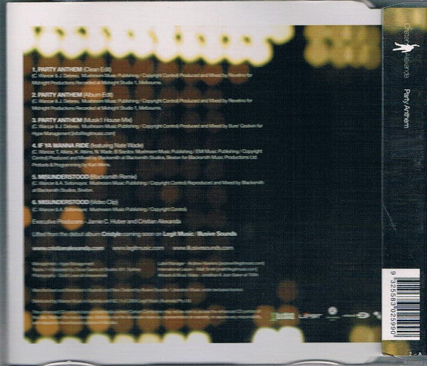 Cristian Alexanda - Party Anthem 5 Track + Video CD Single