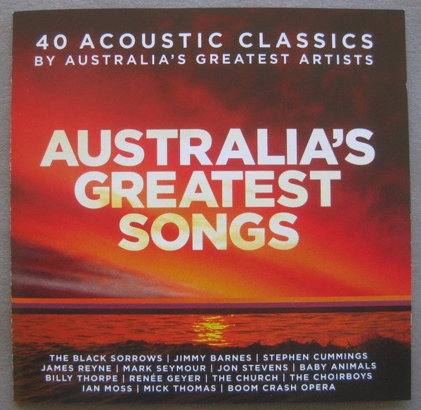 Various – Australia's Greatest Songs - 40 Acoustic Classics - By Australia's Greatest Artists 2CD