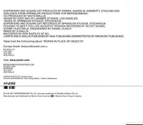 Aneiki - Superhero 4 Track CD Single