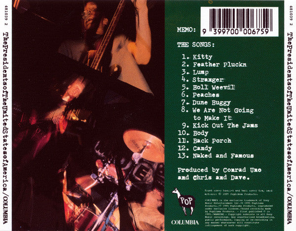 Presidents Of The United States Of America ‎–  Presidents Of The United States Of America CD