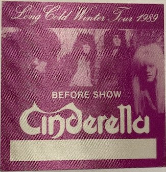 Cinderella - Long Cold Winter - Purple Backstage Pass