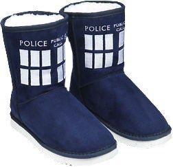 Doctor Who - Tardis Boot Type Ladies Size 10 Slippers