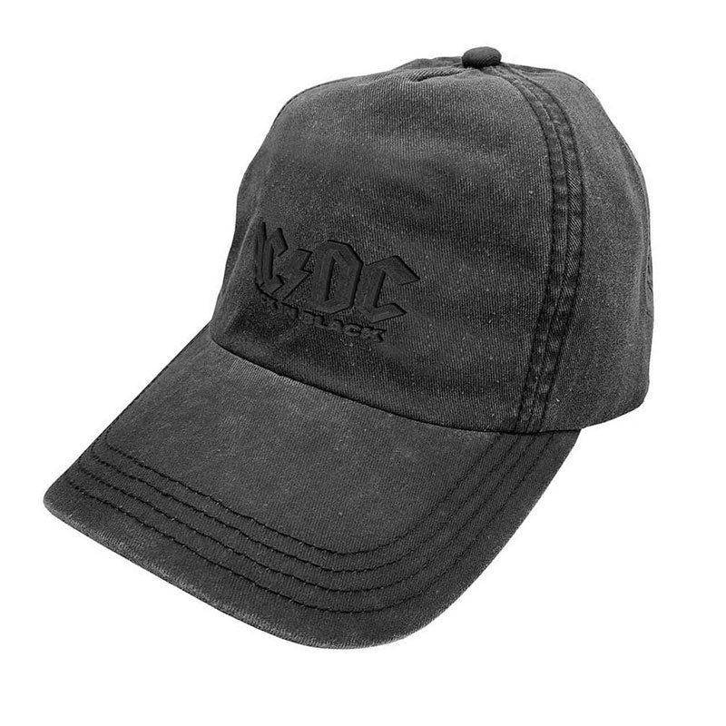 AC/DC - Back In Black Logo Washed Cap