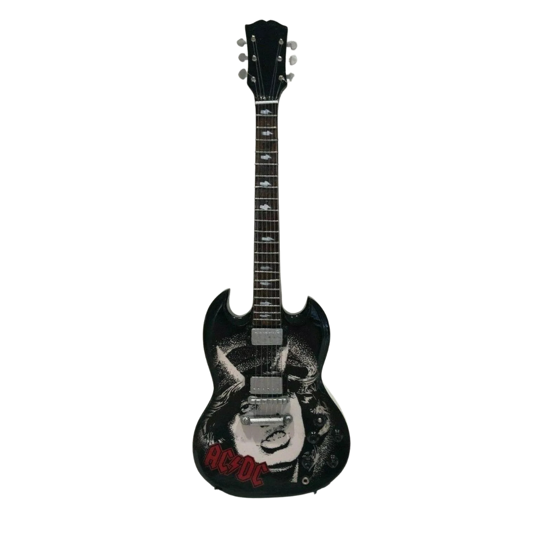 AC/DC Red Logo Angus Miniature Guitar