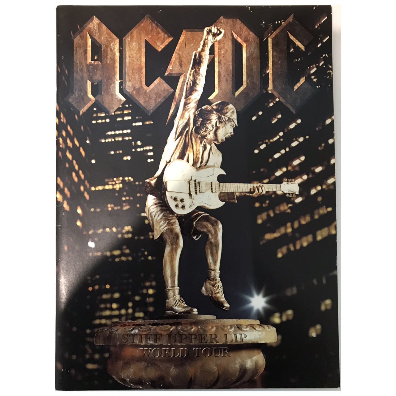 AC/DC - Stiff Upper Lip 2000/2001 Original Concert Tour Program With Ticket