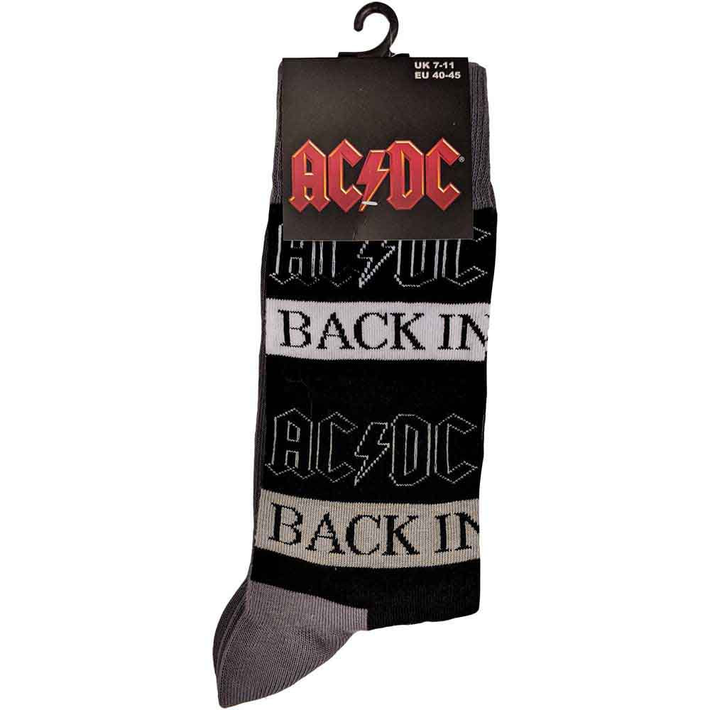 AC/DC - Back In Black Unisex Black Size 7-11 Socks