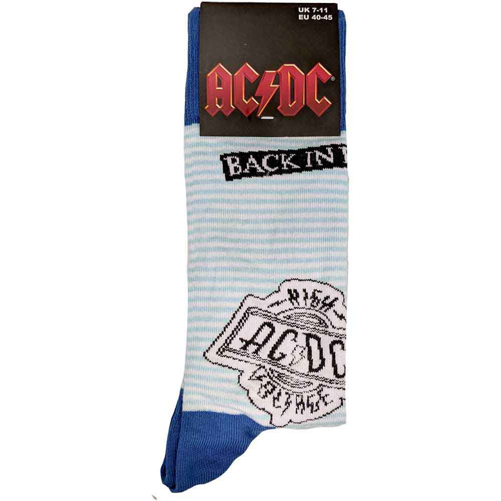 AC/DC - Icons Unisex Blue Size 7-11 Socks