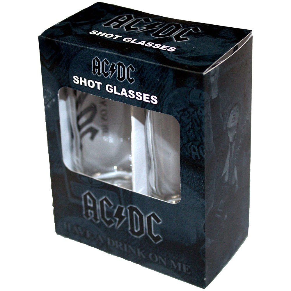AC/DC - Have A Drink On Me Shot Glasses Set Of Two
