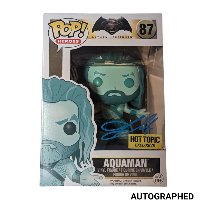 DC Universe - Aquaman Autographed Collectable Pop! Vinyl #87 (Hot Topic Exclusive)