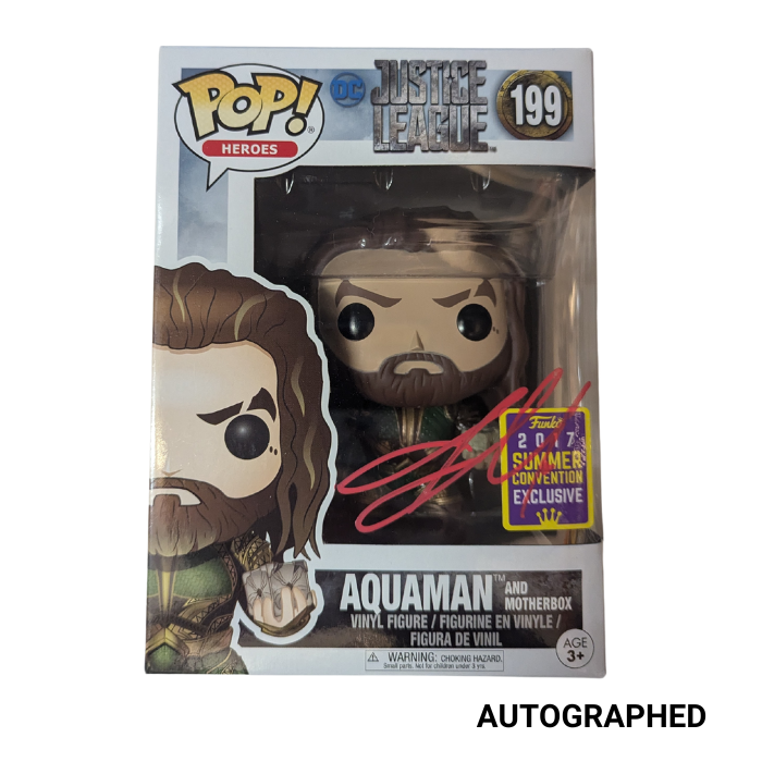DC Universe - Aquaman Autographed Collectable Pop! Vinyl #199 (2017 Convention Exclusive)