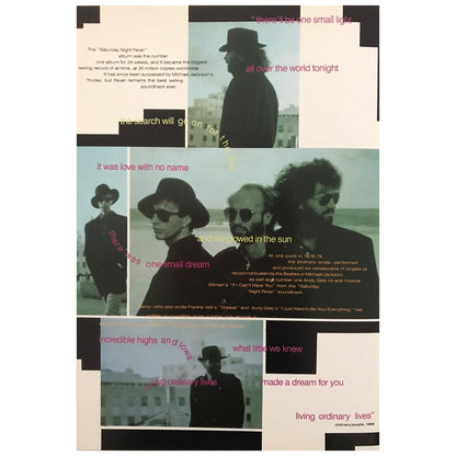 Bee Gees - One For All 1989  Original Concert Tour Program