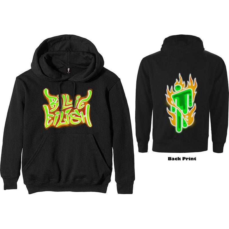 Billie Eilish - Airbrush Flames Unisex Hoodie