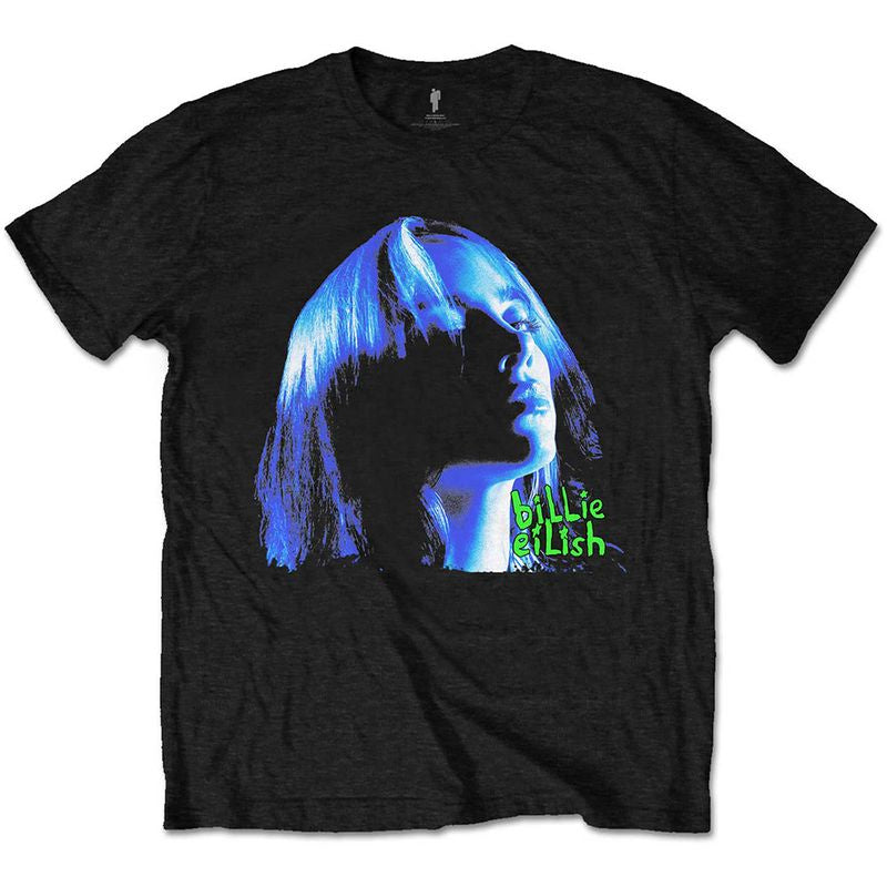 Billie Eilish - Neon Shadow Blue Unisex T-Shirt