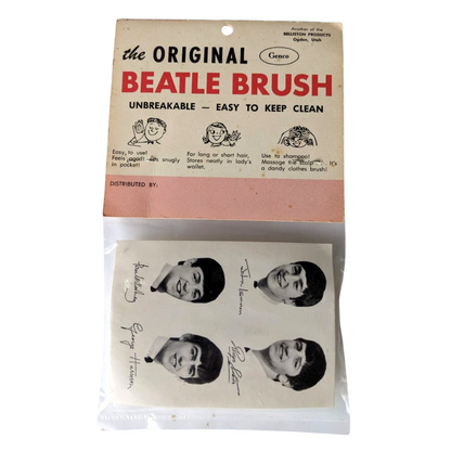 Beatles - Original 1960s White Belliston Genco Hair Brush Sealed