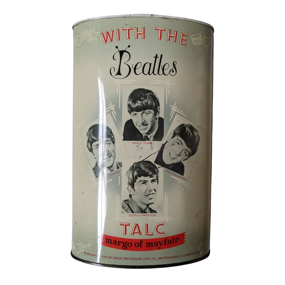 Beatles - 1960s With The Beatles Margo Of Mayfair Talc Talcum Powder Tin
