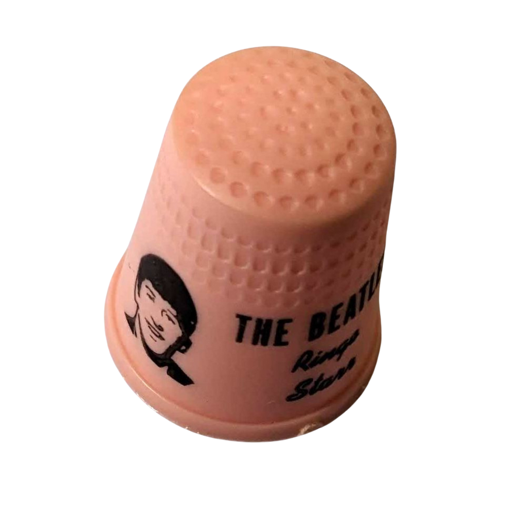 Beatles - Vintage 1960s Pink Plastic Ringo Starr Thimble