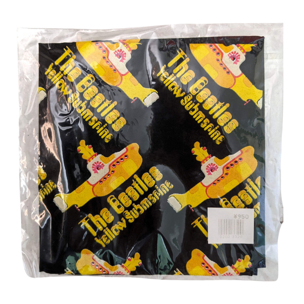 Beatles - 1990s Yellow Submarine Square Cotton Bandana / Scarf