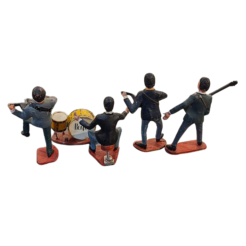 Beatles - 1965 5 Piece Set Plastic Cake Toppers