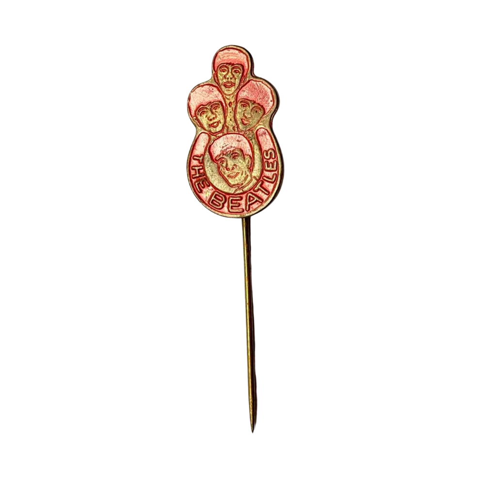 Beatles - Original 1960s Netherlands/Holland Red Brass Collectable Pin