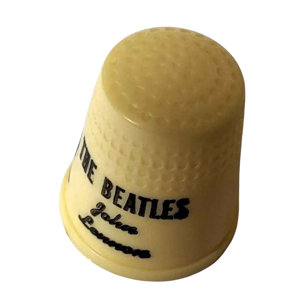 Beatles - Vintage 1960s Cream Coloured Plastic George Harrison Thimble