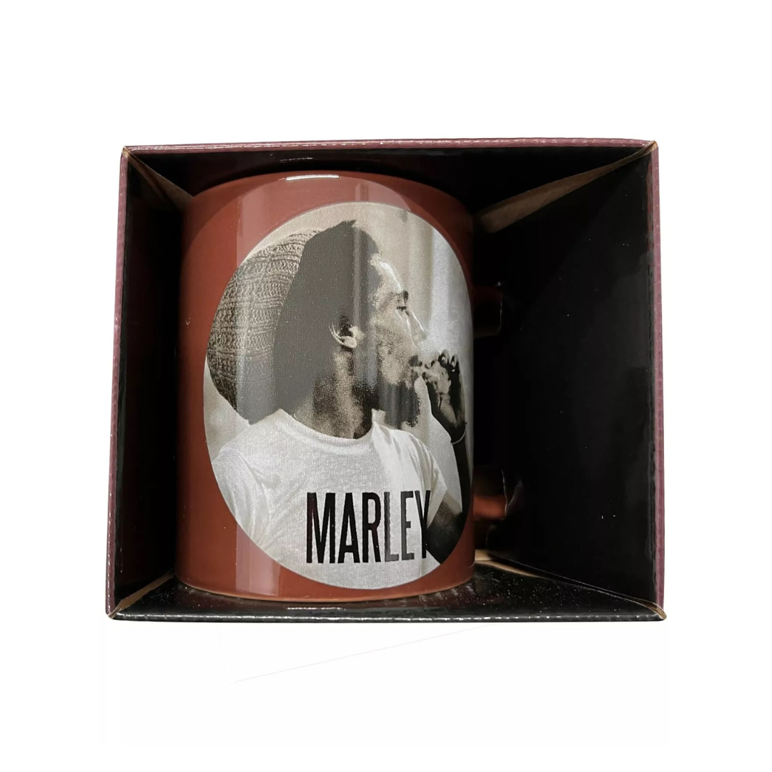 Bob Marley - Circle Maroon Mug