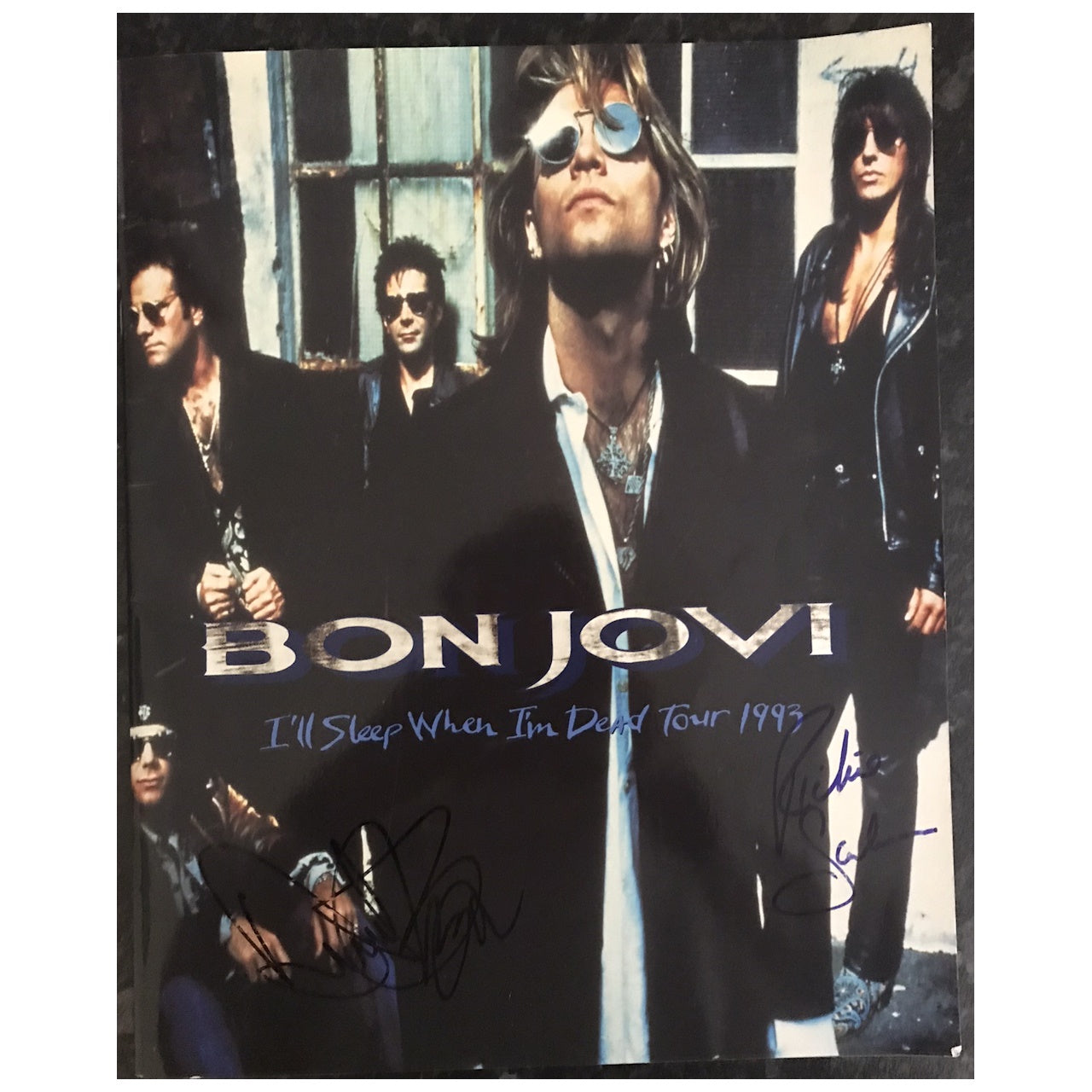 Bon Jovi - I'll Sleep When I'm Dead Tour 1993 Original Concert Tour Program With Autographs