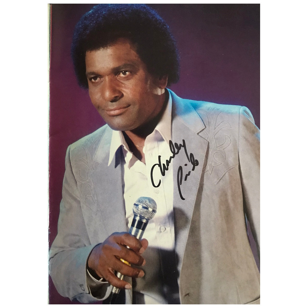 Charley Pride - 1986 Australia & New Zealand Original Concert Tour Program (Autographed) With Concert Ticket Stubs