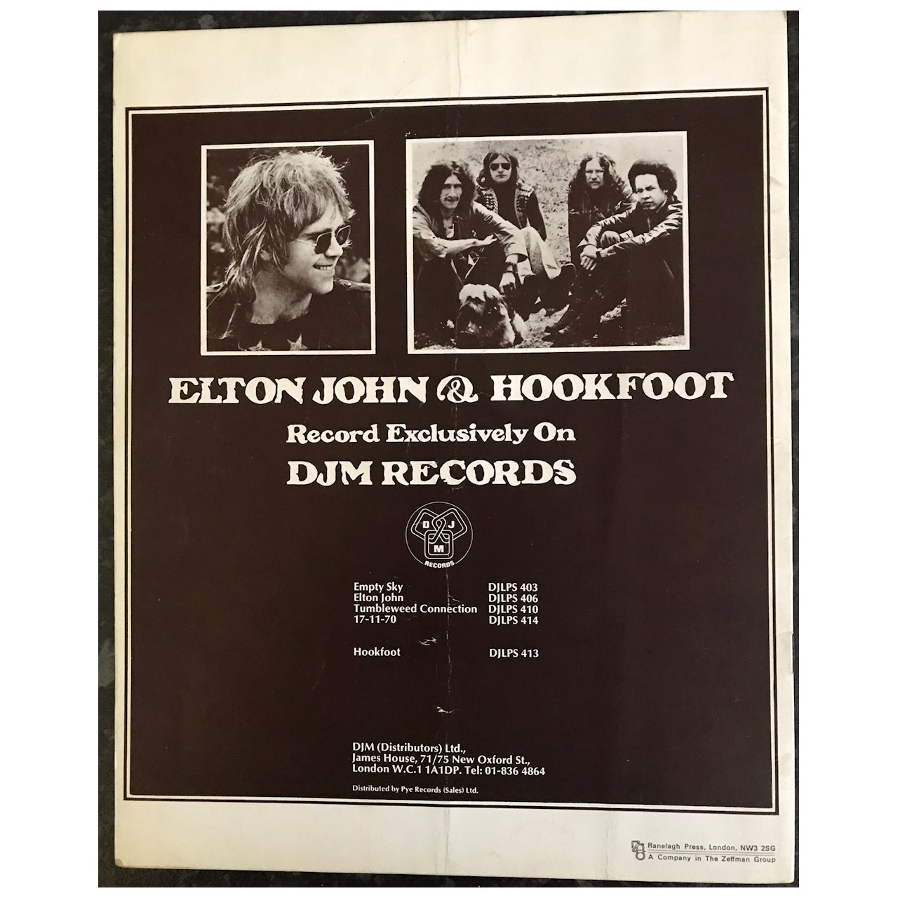 Various Artists - Crystal Palace Bowl Garden Party 1971 Original Concert Tour Program