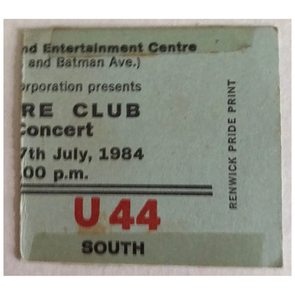Culture Club - A Kiss Across The Ocean 1984 Original Concert Program With Concert Ticket