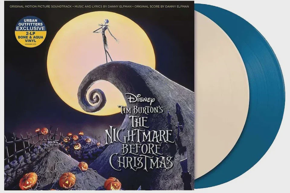 Soundtrack - Nightmare Before Christmas Bone & Aqua Coloured Vinyl 2LP