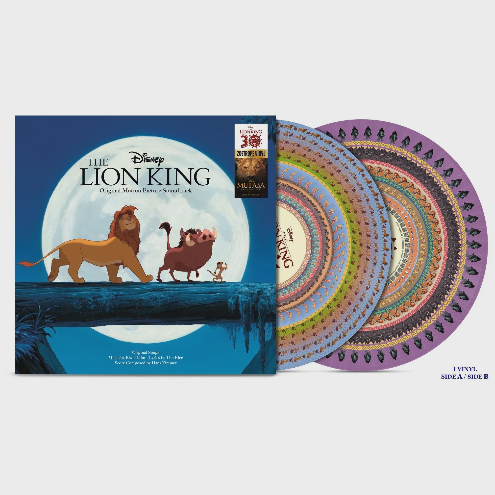 Soundtrack - The Lion King 30th Anniversary Zoetrope Vinyl LP