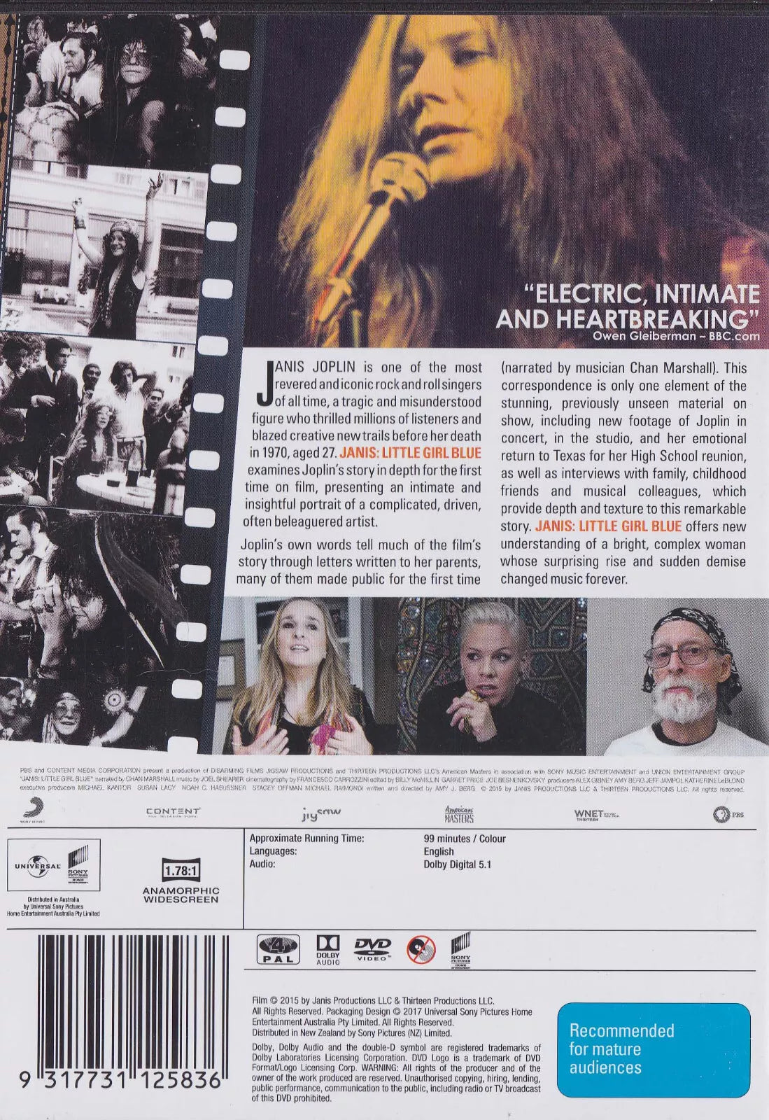 Janis Joplin - Little Girl Blue- DVD