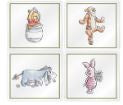 Disney - Winnie The Pooh Set of 4 Glass Drink Coasters