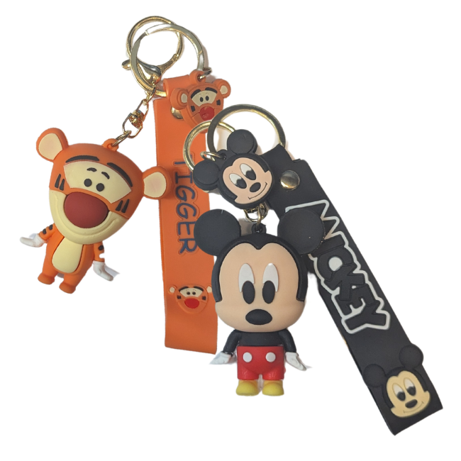 Disney - Various Disney 3D Rubber Keyrings