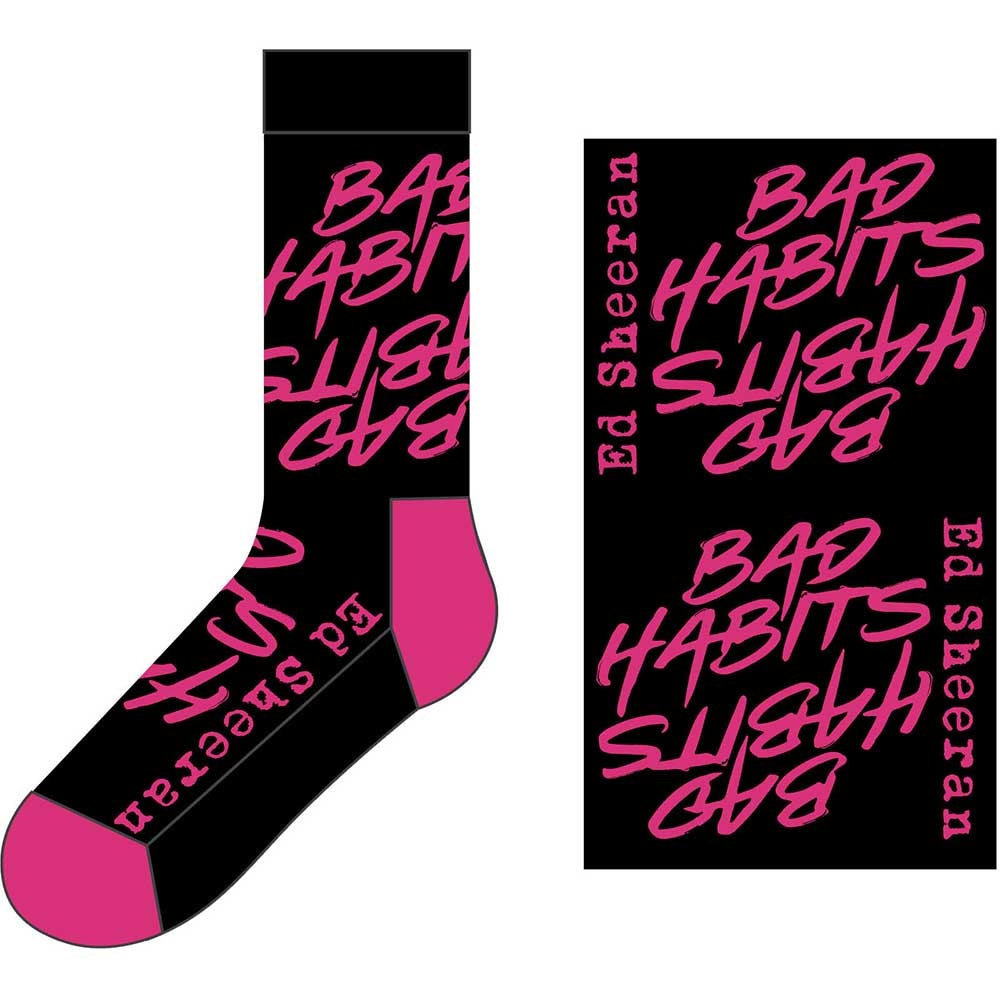 Ed Sheeran - Bad Habits Unisex Socks