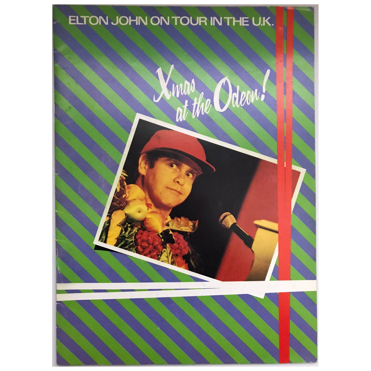 Elton John - Xmas At The Odeon! 1982 UK Original Concert Tour Program With Ticket