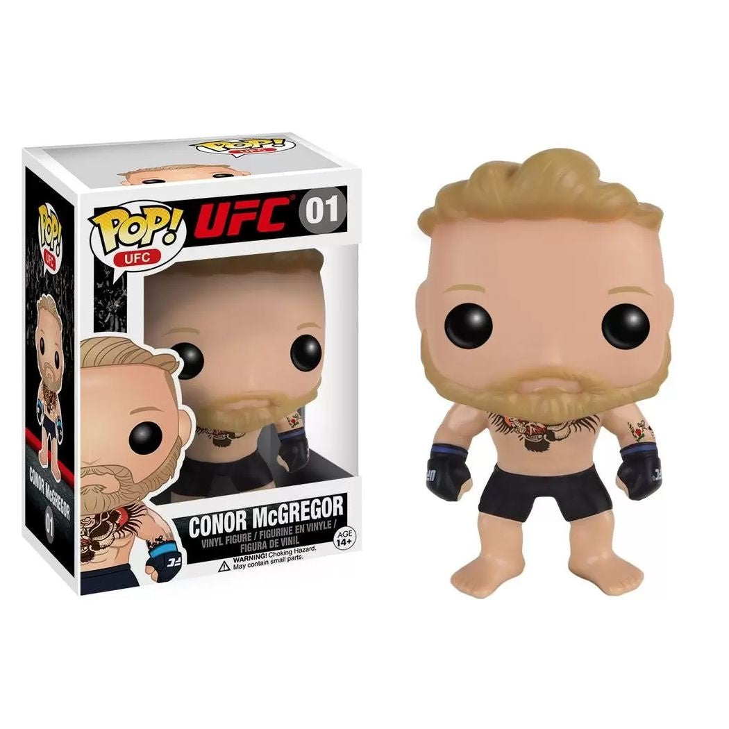 UFC - Conor McGregor Black Shorts No Logo Collectable Pop! Vinyl #01 (Used)