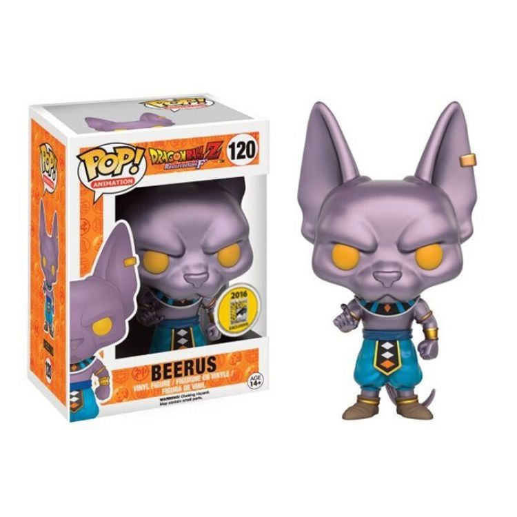 Dragon Ball Z Resurrection  F - Beerus 2016 Metallic Comic Con Exclusive Collectable Pop! Vinyl