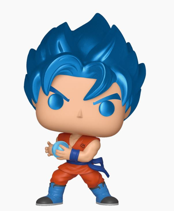 Dragon Ball Z - SSGSS Goku with Kamehameha Metallic US Exclusive Pop! Vinyl