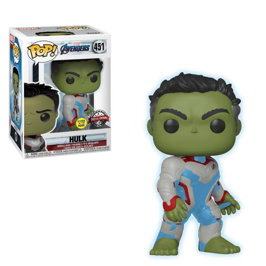Avengers 4: Endgame - Hulk (Quantum Realm/Team Suit) Glow Collectable Pop! Vinyl