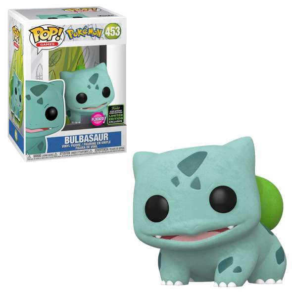 Pokemon - Bulbasaur Flocked Convention Exclusive Collectable Pop! Vinyl