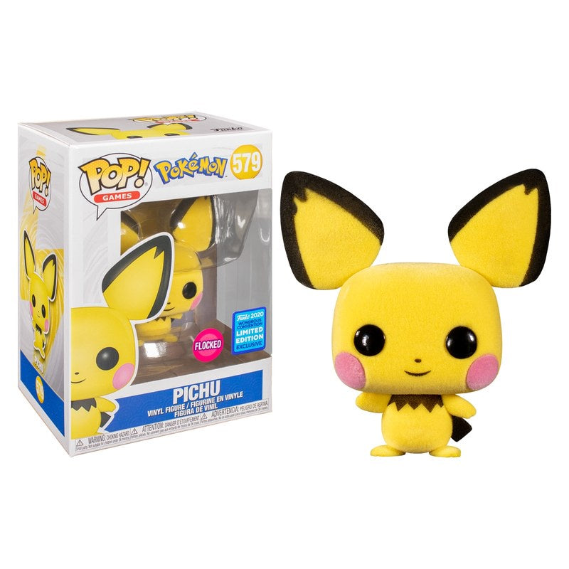 Pokemon - Pichu Flocked US Exclusive Collectable Pop! Vinyl #579